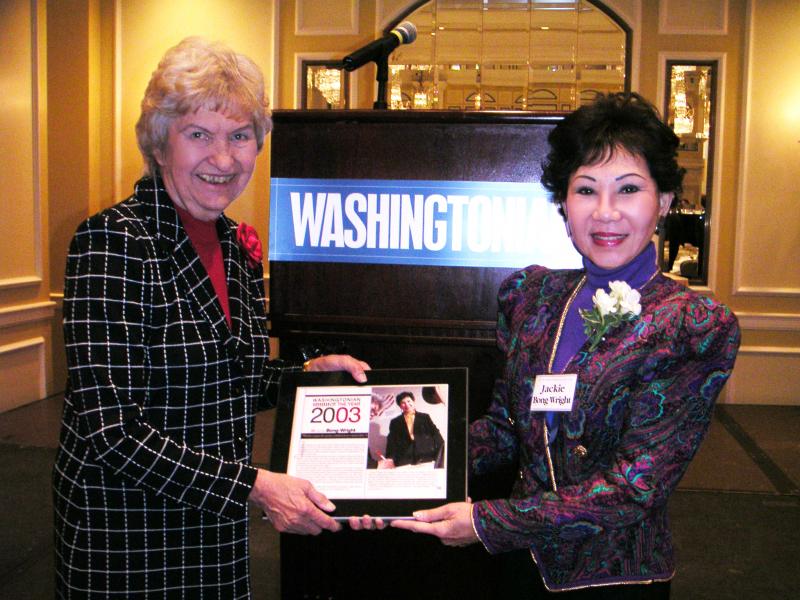 2003 – Washingtonian of the Year 2003 for community service